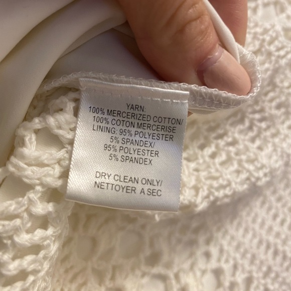 Trina Turk White Crochet Scalloped Summer Dress - Picture 8 of 11